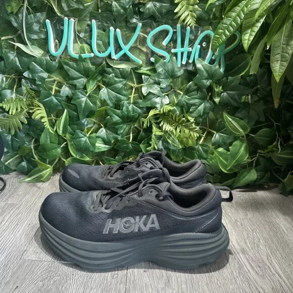 Hoka One One Bondi 8 2E Wide Triple Black - 1127953-BBLC Running Shoes